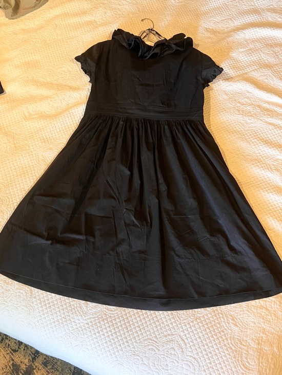 Maggy London Dresses & Skirts - Maggy London Women’s Black Ruffle Collar Dress with pockets.